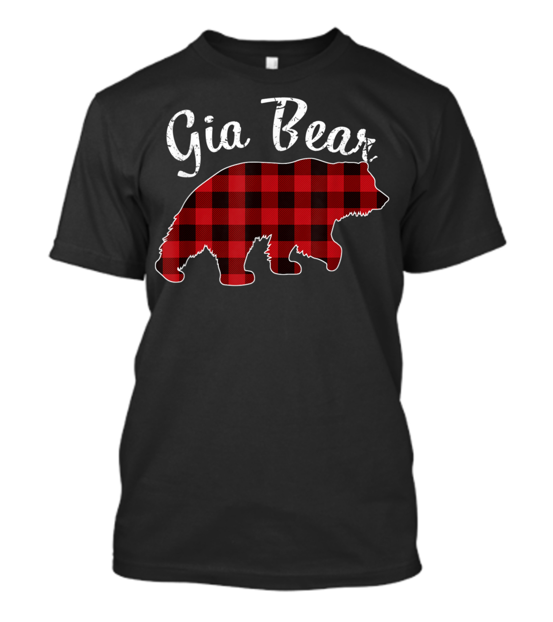 Gia Bear Red Plaid T-Shirt