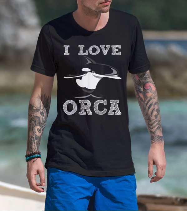 I Love Orca Killer Whale Activist Rescue T-Shirt