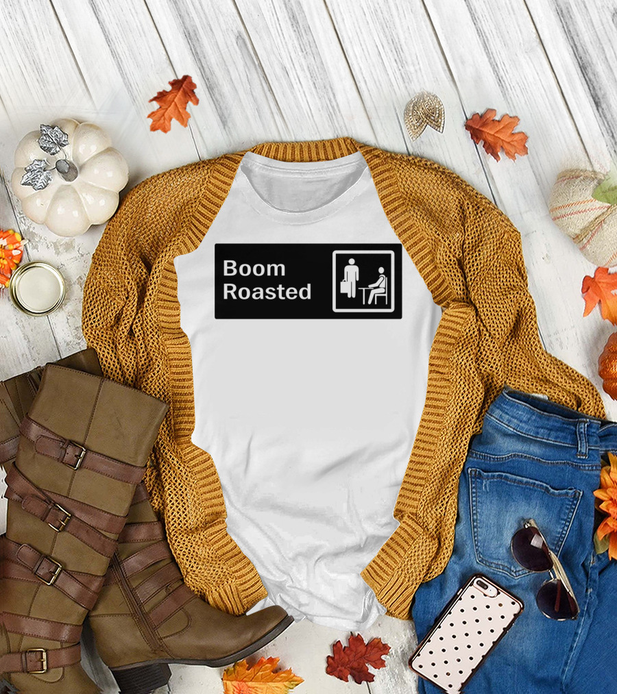 Boom Roasted Office Icon Comedy Reference T-Shirt