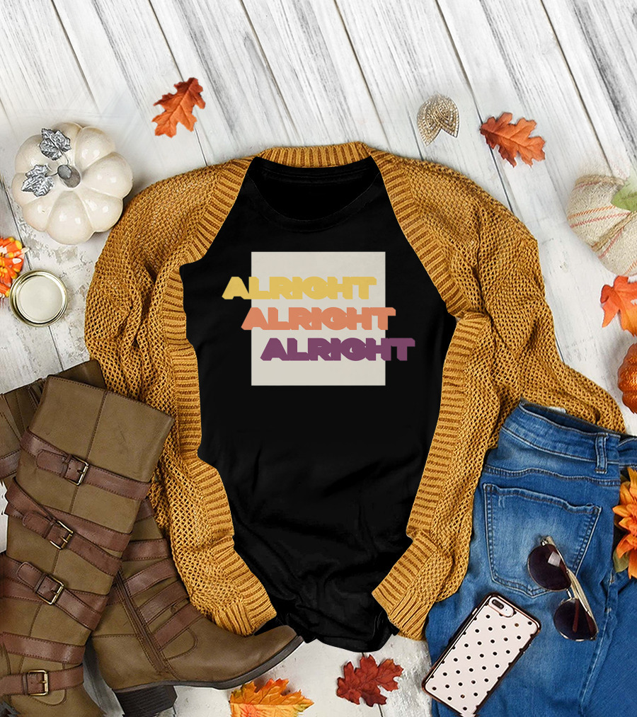 Alright Alright Alright Retro Gradient T-Shirt