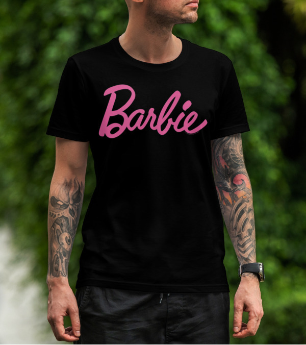 Barbie Pink Logo Script T-Shirt