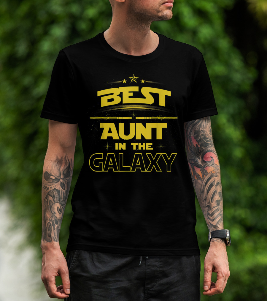 Best Aunt In The Galaxy Star Wars Inspired Mother's Day Gift T-Shirt