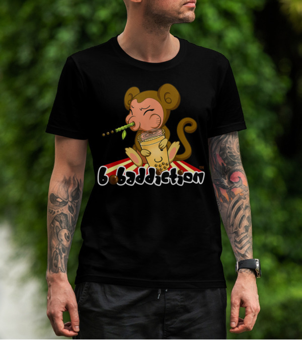 Bobaddiction Boba Bubble Tea Year Of The Monkey Chinese T-Shirt