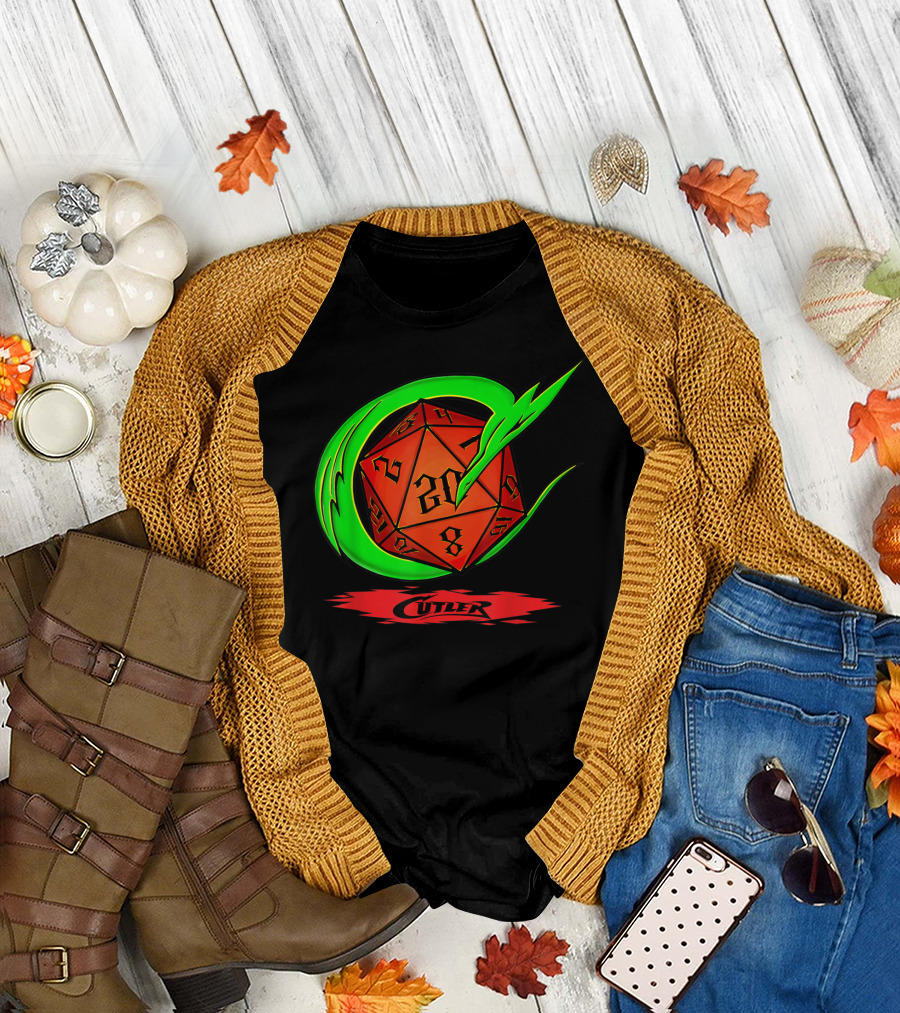 Cutler Dragon D20 Dice Pro Wrestler T-Shirt