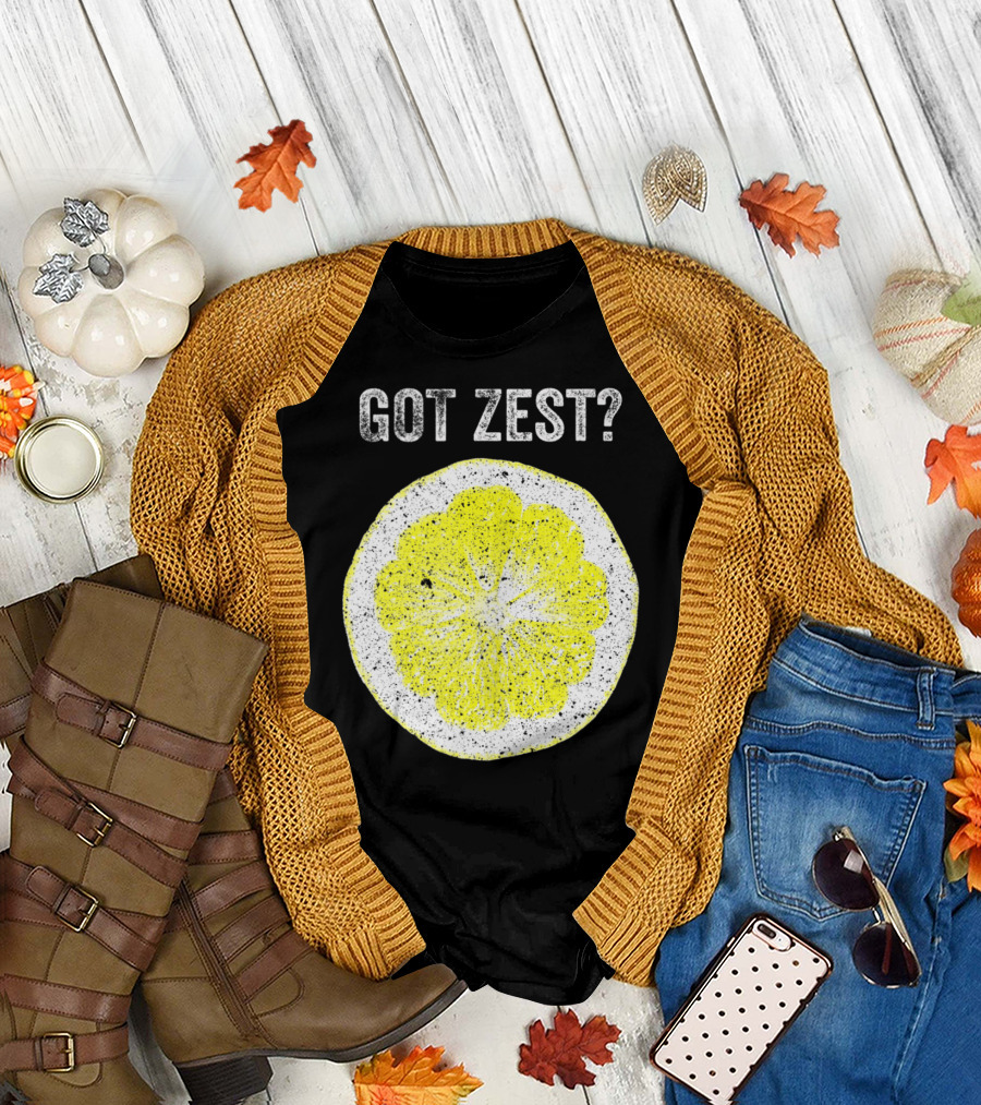 Got Zest? Chef Cook Food Festival Lemon Slice T-Shirt
