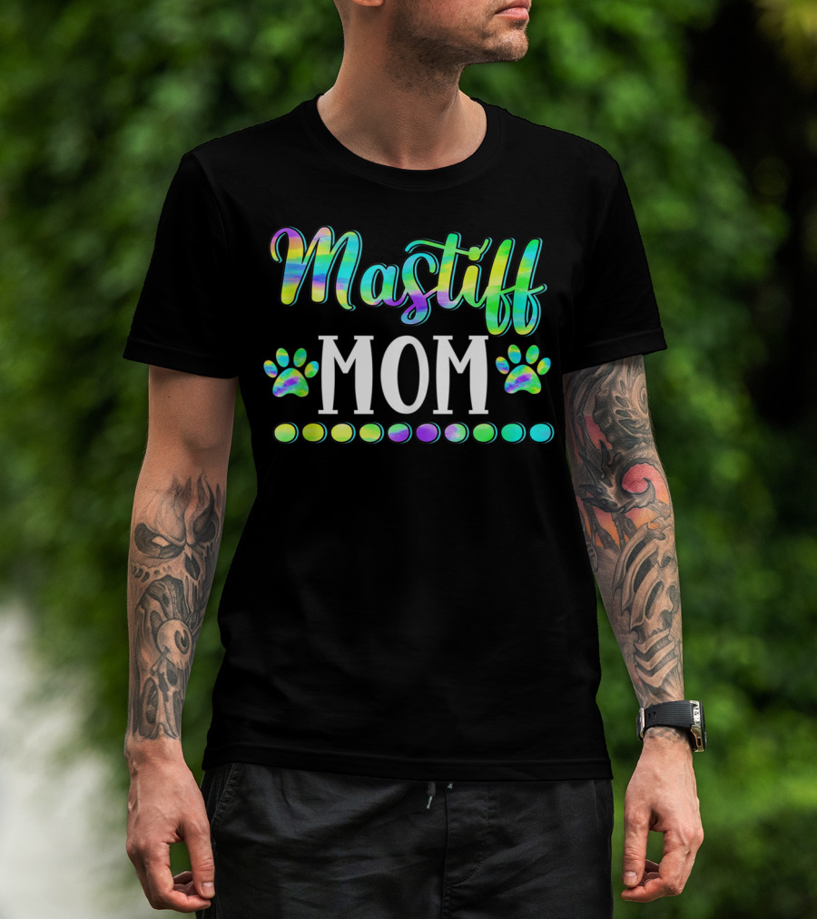 Mastiff Mom Cute Dog Owner Lover Mother Mas T-Shirt