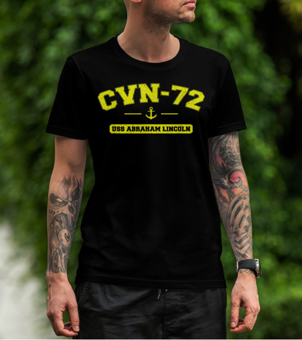CVN-72 USS Abraham Lincoln Navy Ship Anchor T-Shirt