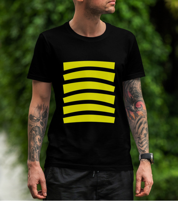Cute Honeybee Halloween Costume Top With Yellow Stripes T-Shirt