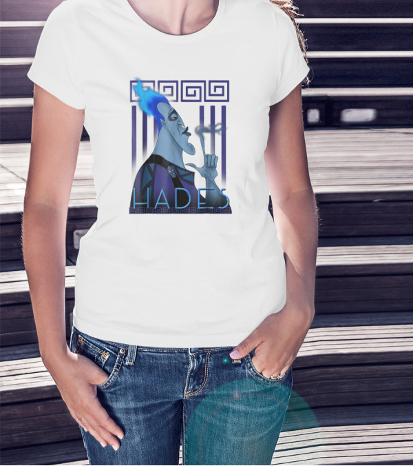 Disney Hercules Hades Geometric Greek T-Shirt