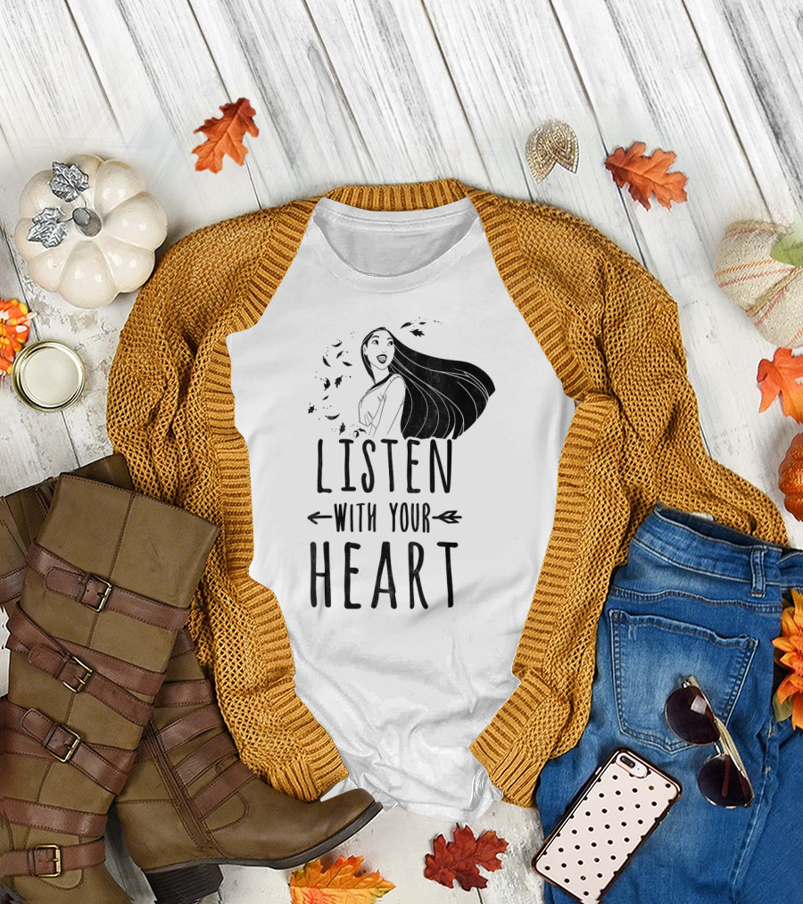 Disney Pocahontas Listen With Your Heart Arrow T-Shirt