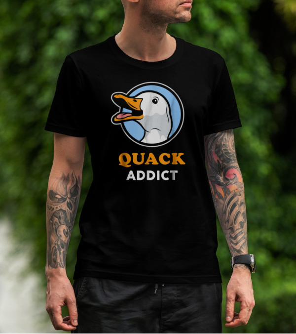 Quack Addict Funny White Pekin Duck Pet Owner T-Shirt