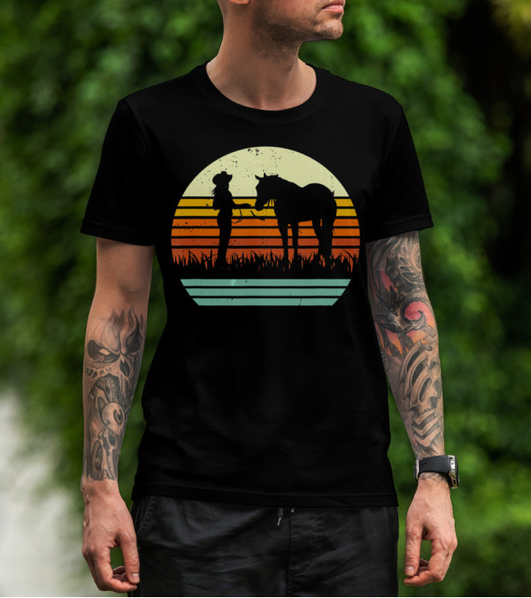 Vintage Retro Halter Horse Show T-Shirt