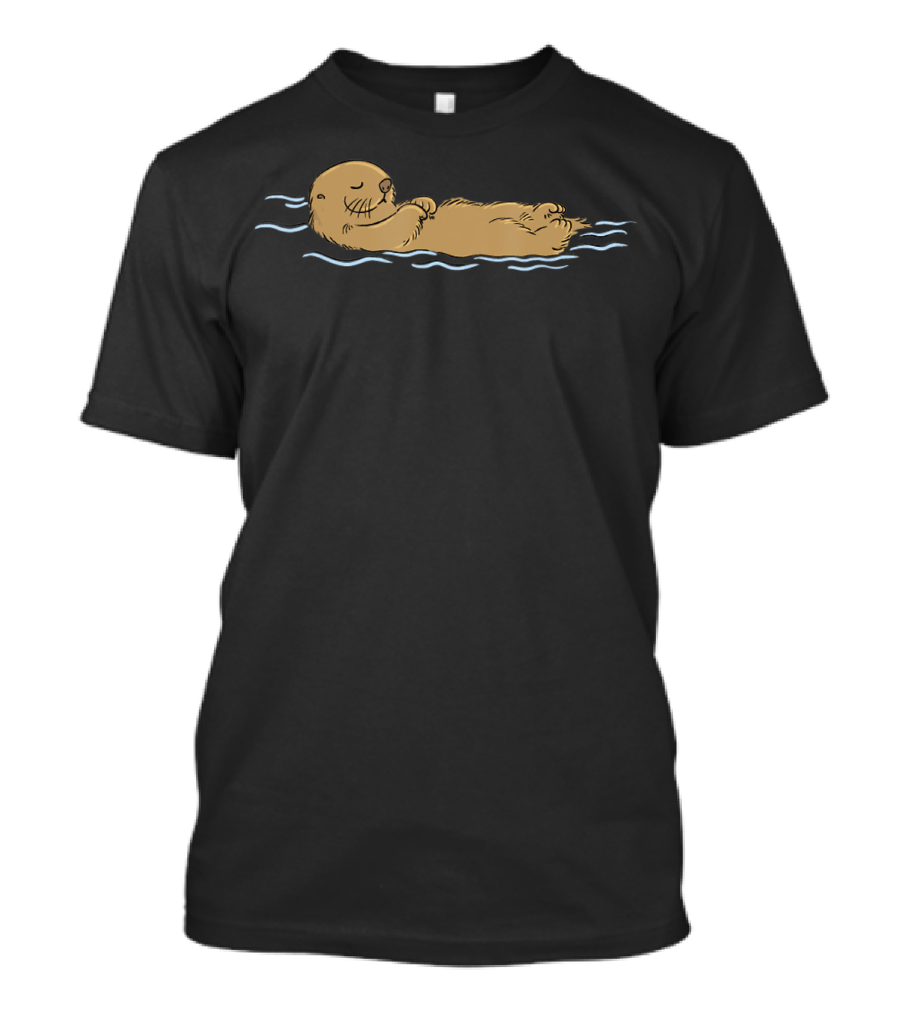 Cute Sea Otter Floating Peacefully T-Shirt