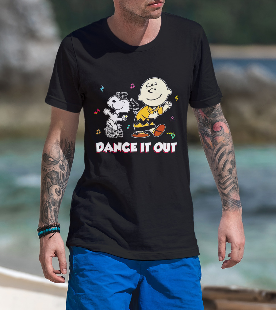 Dance It Out With Snoopy And Charlie Brown From The Peanuts Movie T-Shirt