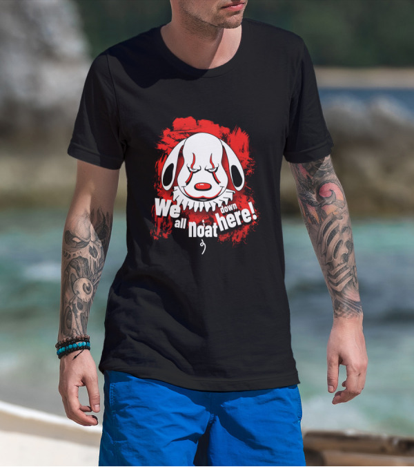 We All Float Pennywise Halloween Peanuts Snoopy Crossover T-Shirt