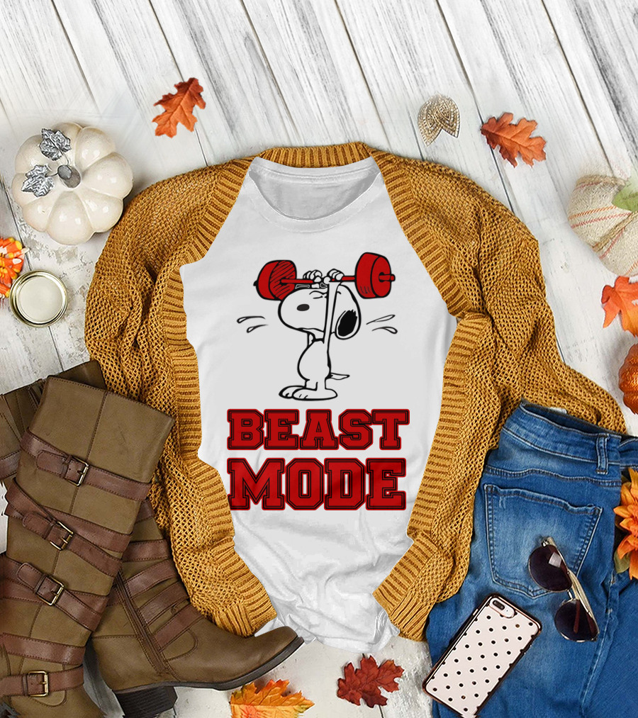 Snoopy Beast Mode The Peanuts Movie T-Shirt