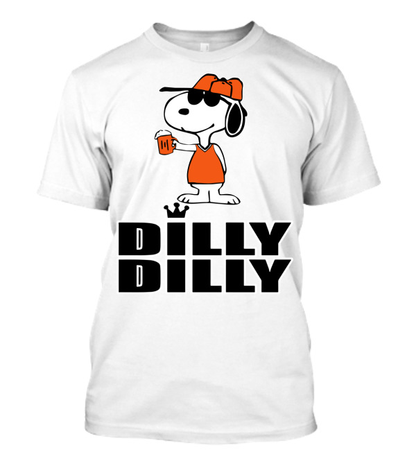 Dilly Dilly Funny Snoopy The Peanuts Movie Beer Hat And Glass T-Shirt