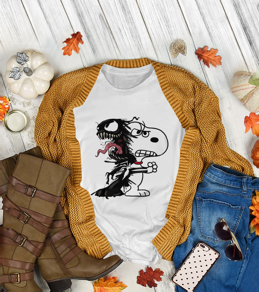 Venom Snoopy Mashup The Peanuts Movie T-Shirt