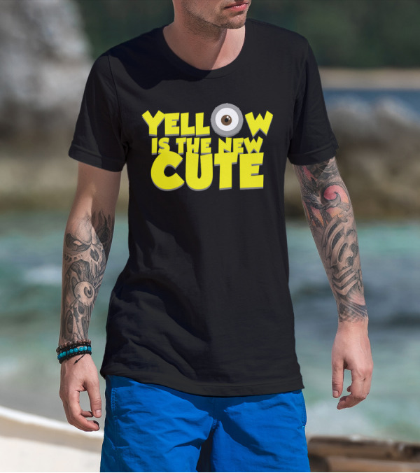 Yellow Is The New Cute Despicable Me Minions Eye T-Shirt