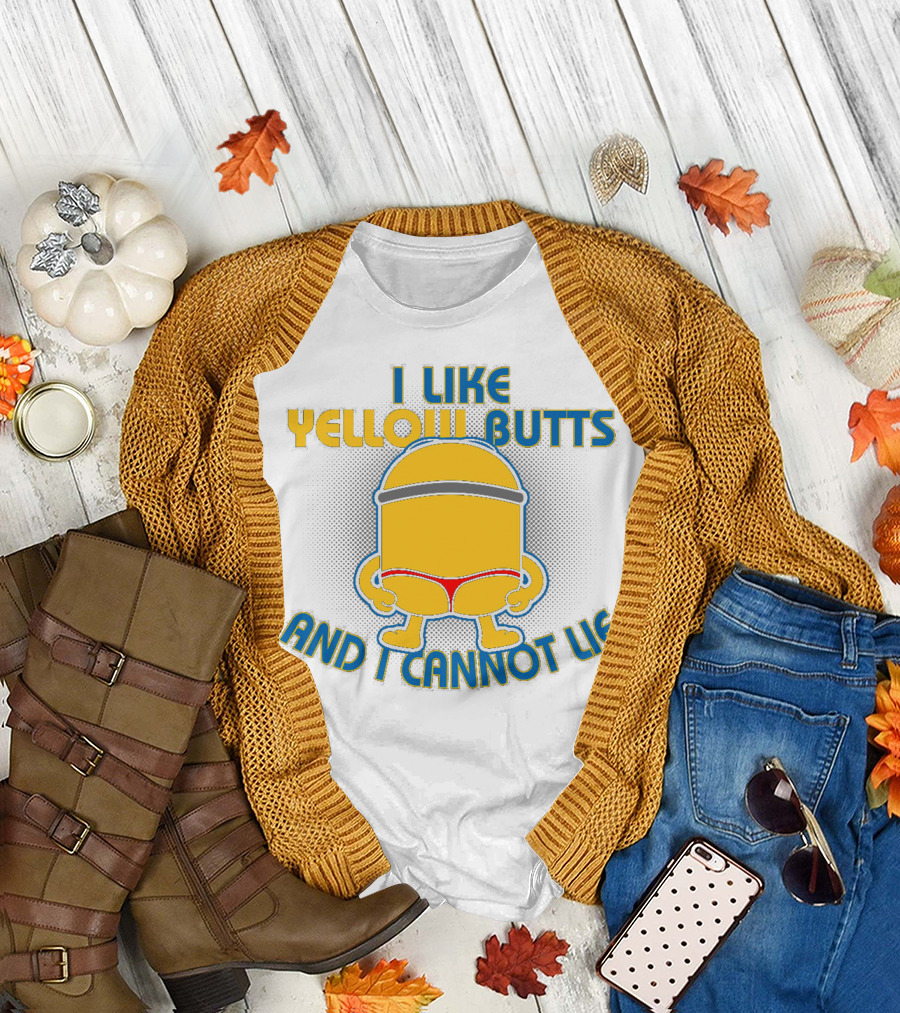 I Like Yellow Butts And I Cannot Lie Minions Despicable Me Iconic Phrase T-Shirt