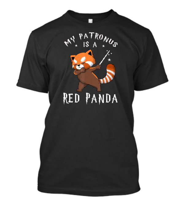 My Patronus Is A Red Panda Magic Wand Wizarding Animal T-Shirt