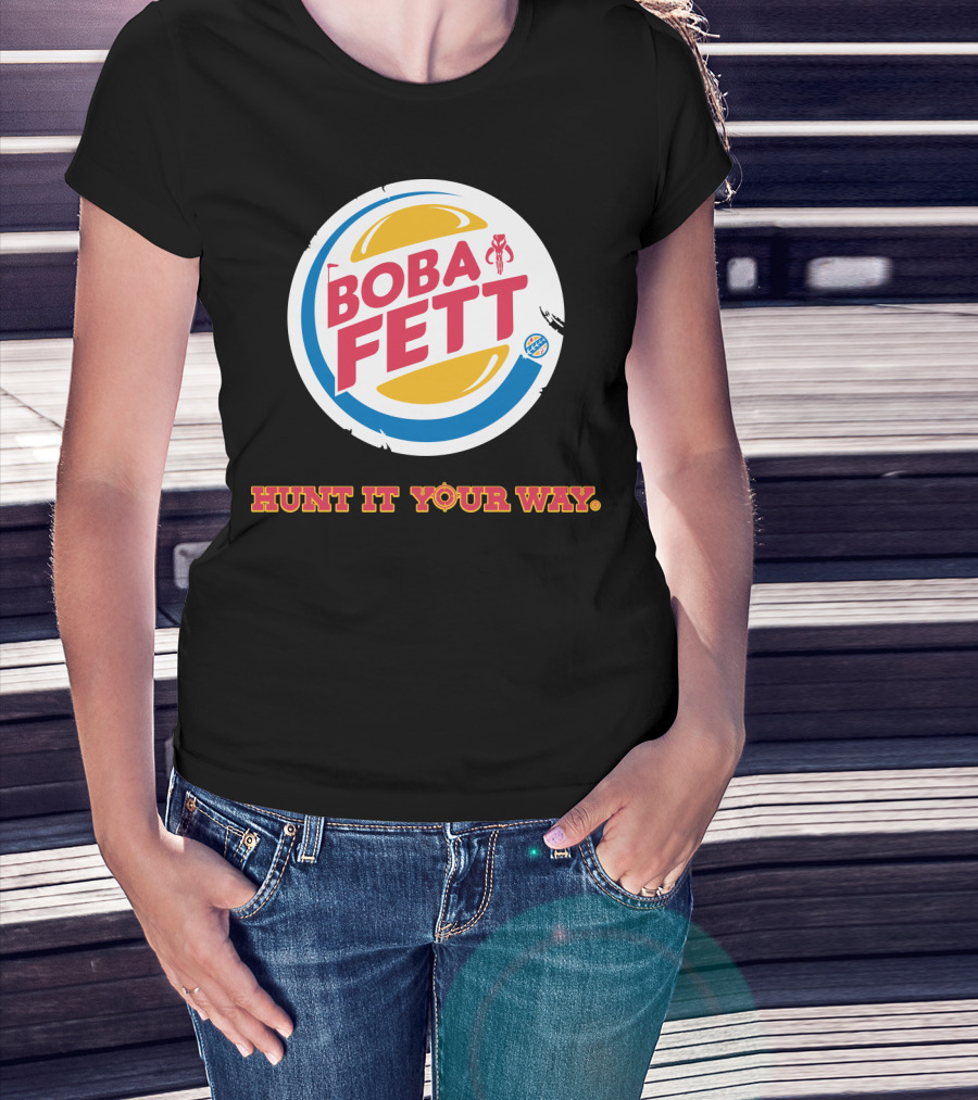 Hunt It Your Way Boba Fett Star Wars Burger T-Shirt