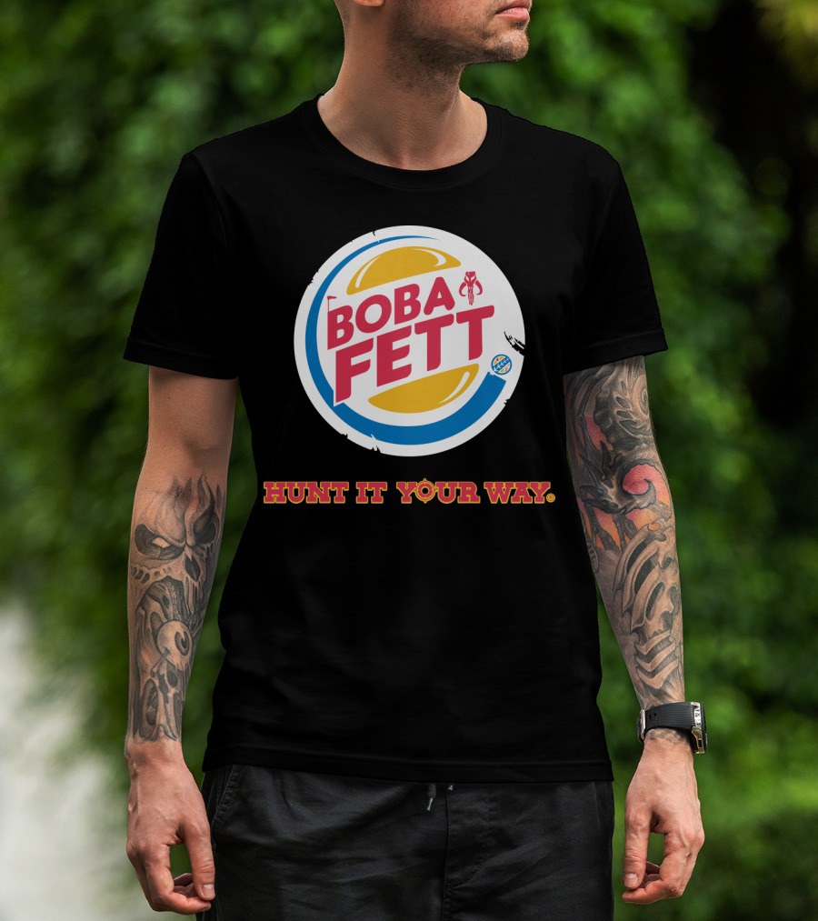 Hunt It Your Way Boba Fett Star Wars Burger T-Shirt