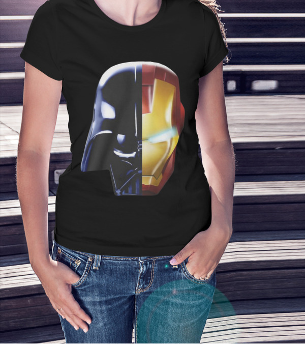 Iron Darth Man Vader Star Wars Marvel Mashup T-Shirt