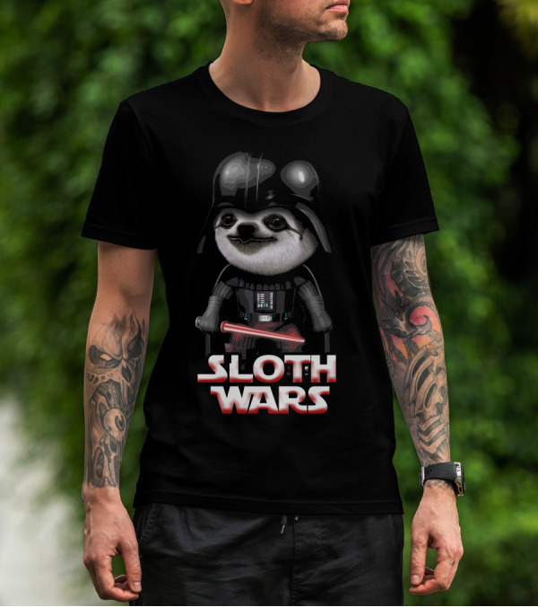 Sloth Wars Funny Darth Vader Star Wars T-Shirt