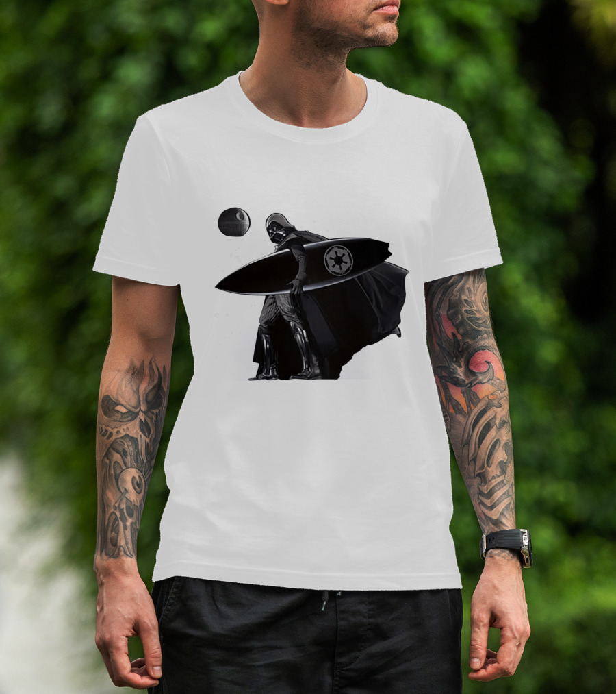 Darth Vader Surfing Dark Side Star Wars Imperial T-Shirt