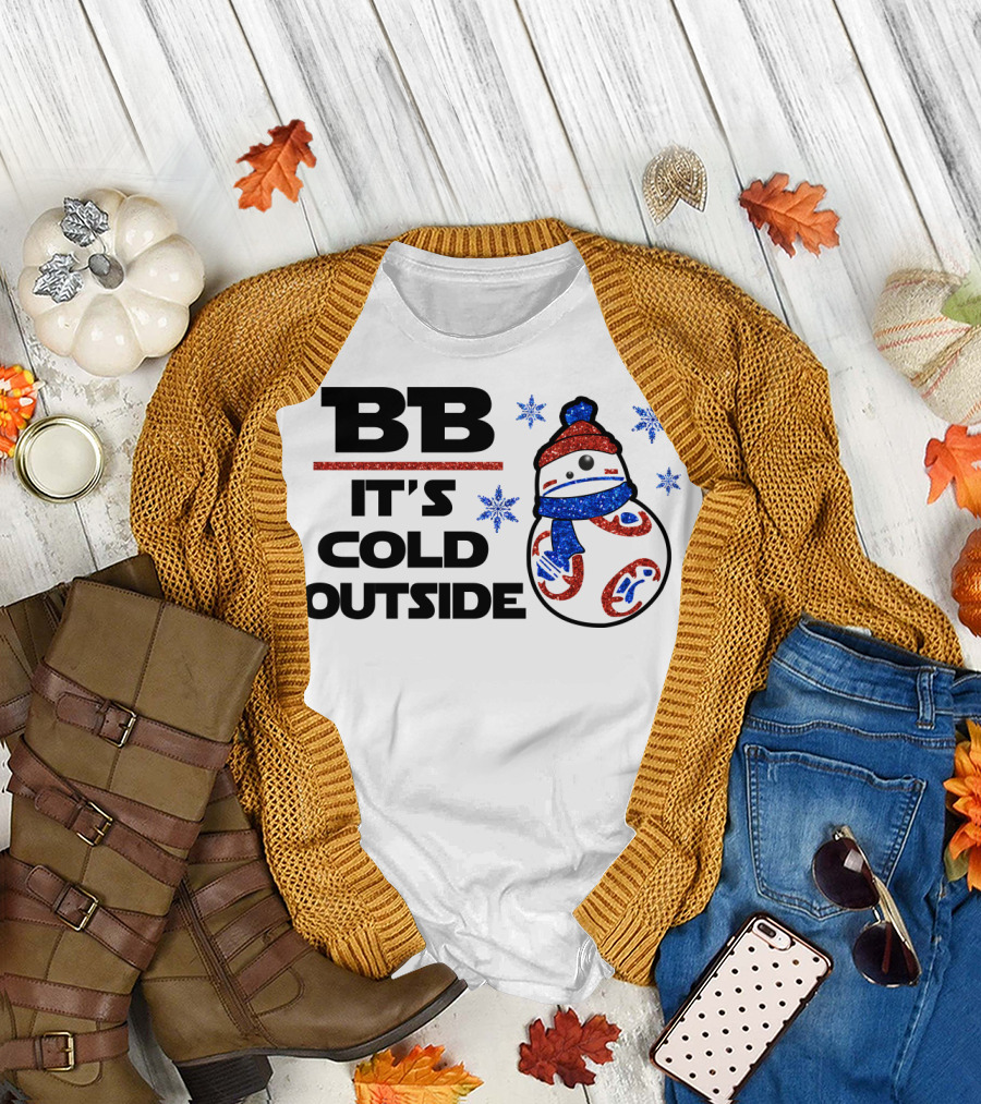 BB-8 It's Cold Outside Winter Holiday Droids Star Wars T-Shirt