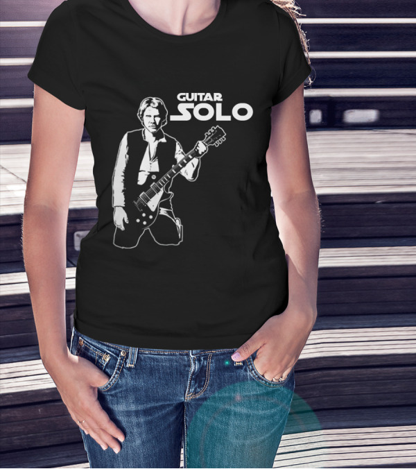 Guitar Solo Star Wars Han Solo With Guitar T-Shirt