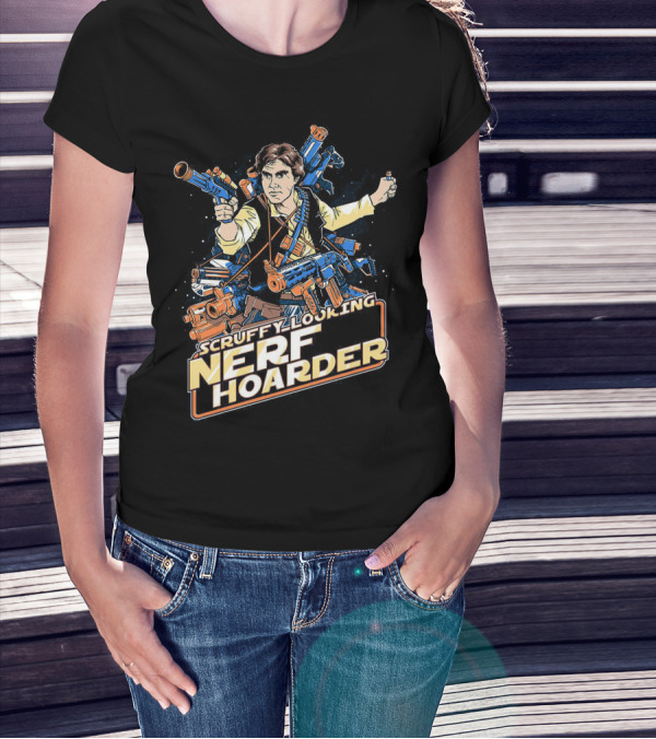 Scruffy Looking Nerf Hoarder Han Solo Star Wars T-Shirt