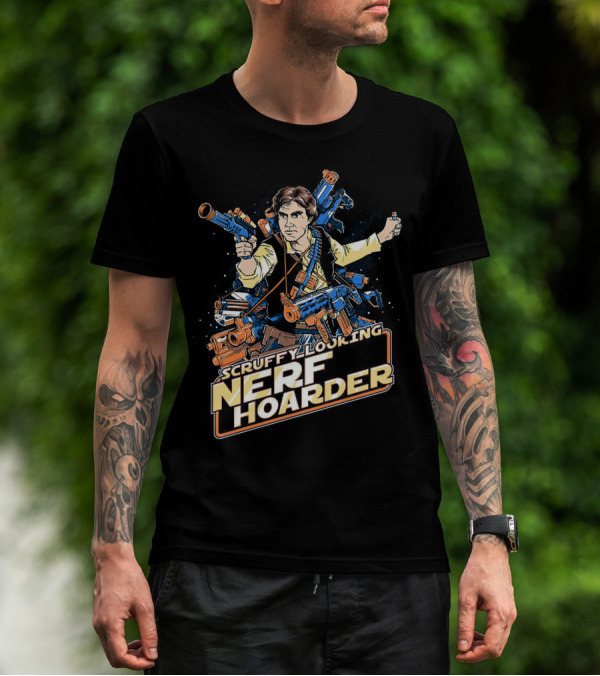 Scruffy Looking Nerf Hoarder Han Solo Star Wars T-Shirt