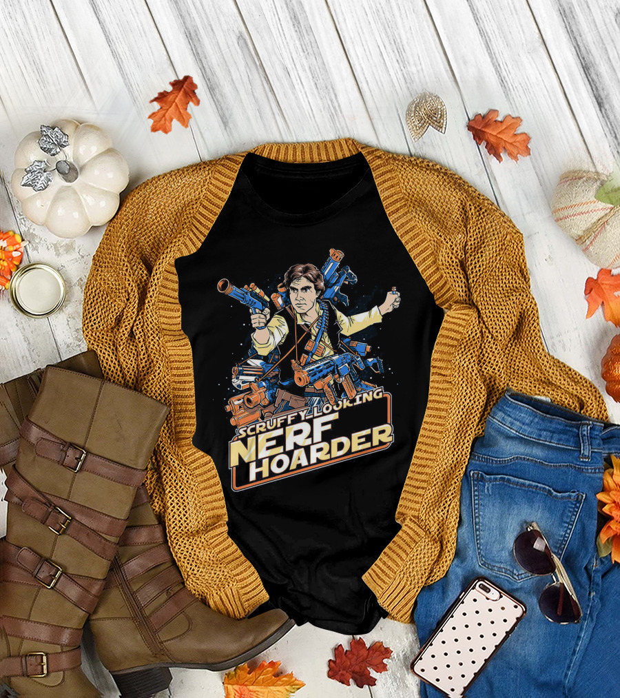 Scruffy Looking Nerf Hoarder Han Solo Star Wars T-Shirt