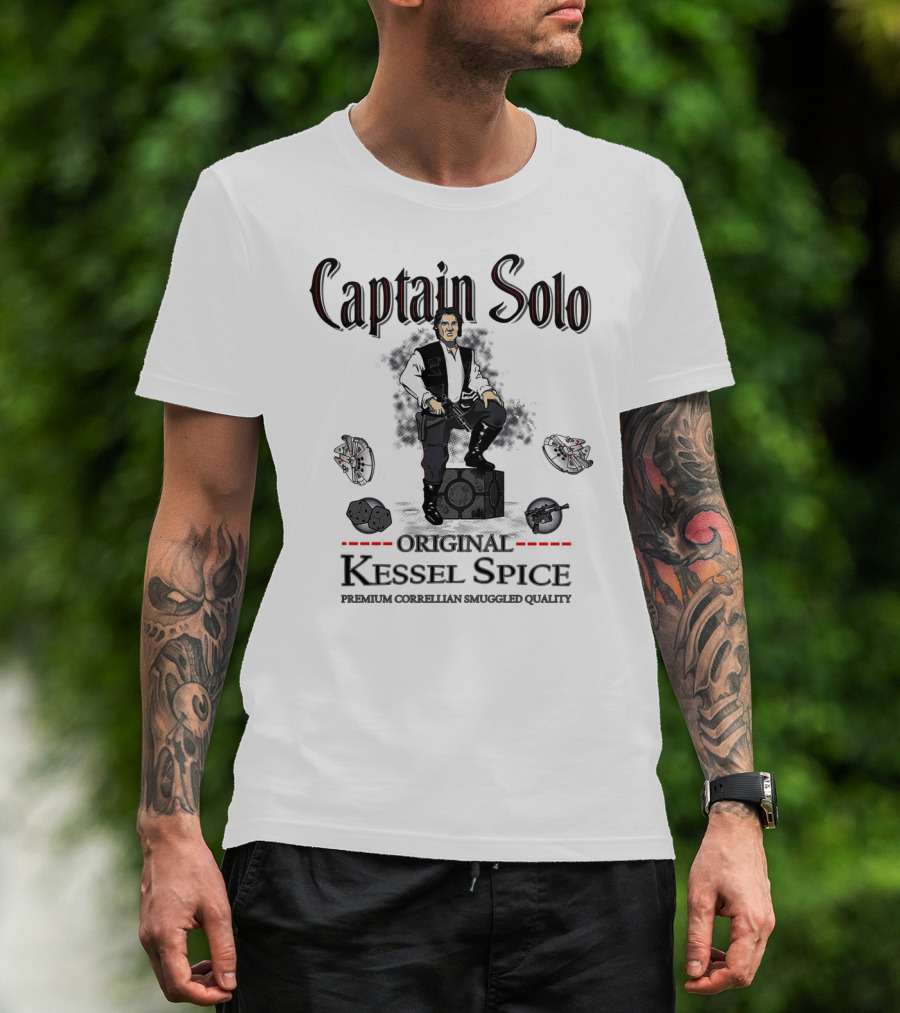 Captain Solo Original Kessel Spice Premium Corellian Smuggled Quality T-Shirt