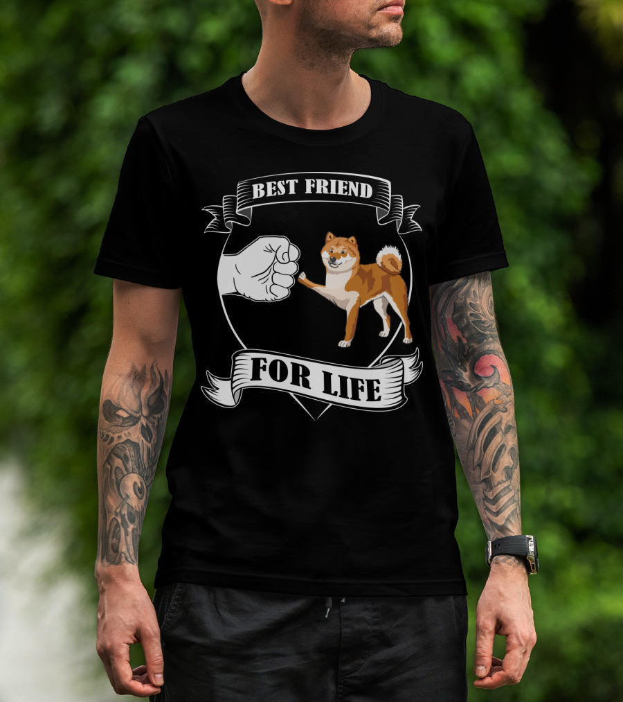 Best Friend For Life Dog Paw Bump T-Shirt