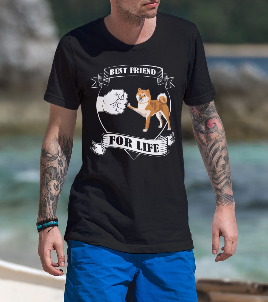Best Friend For Life Dog Paw Bump T-Shirt