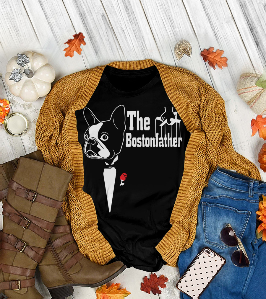 The Bostonfather Boston Terrier Mashup T-Shirt