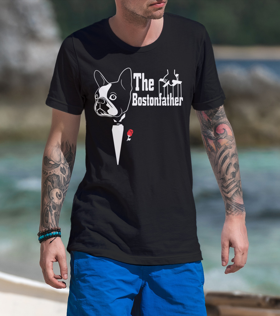 The Bostonfather Boston Terrier Mashup T-Shirt