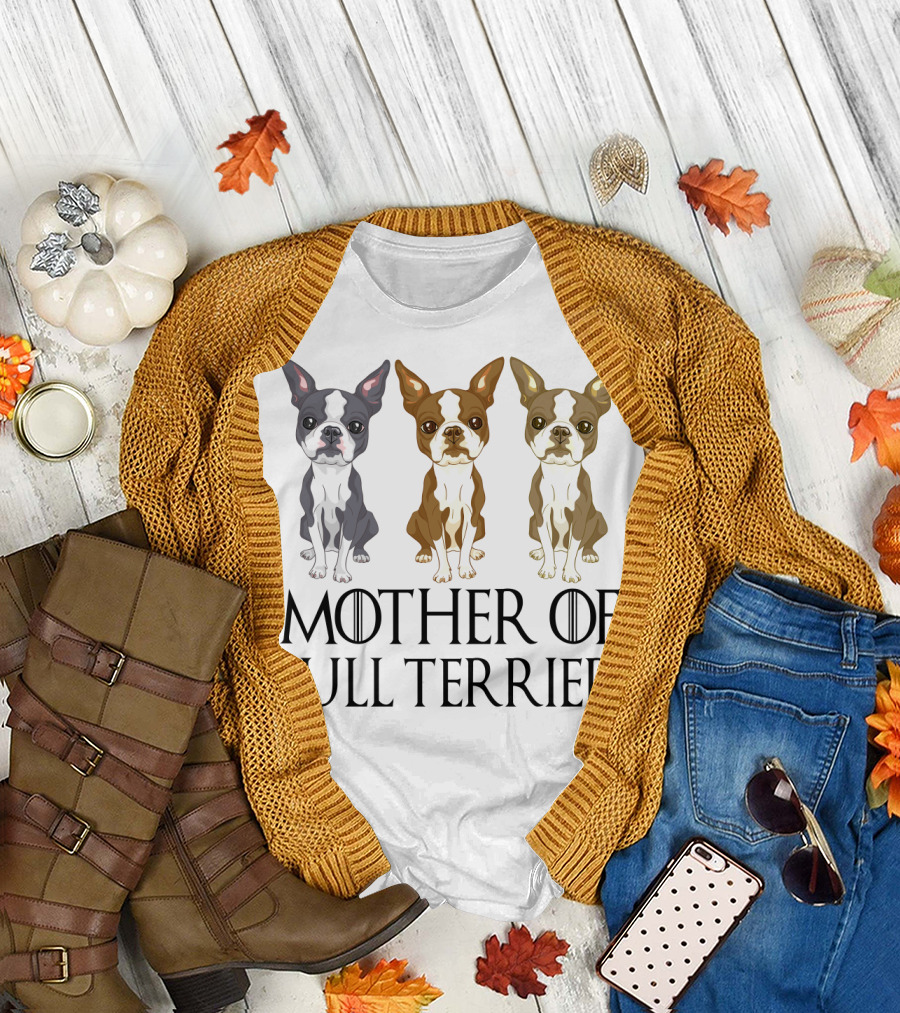 Mother Of Bull Terrier Iconic T-Shirt
