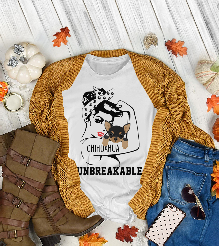 Chihuahua Unbreakable Rosie the Riveter T-Shirt