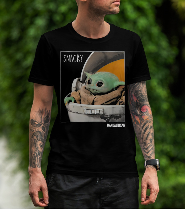 Snack Baby Yoda The Mandalorian T-Shirt