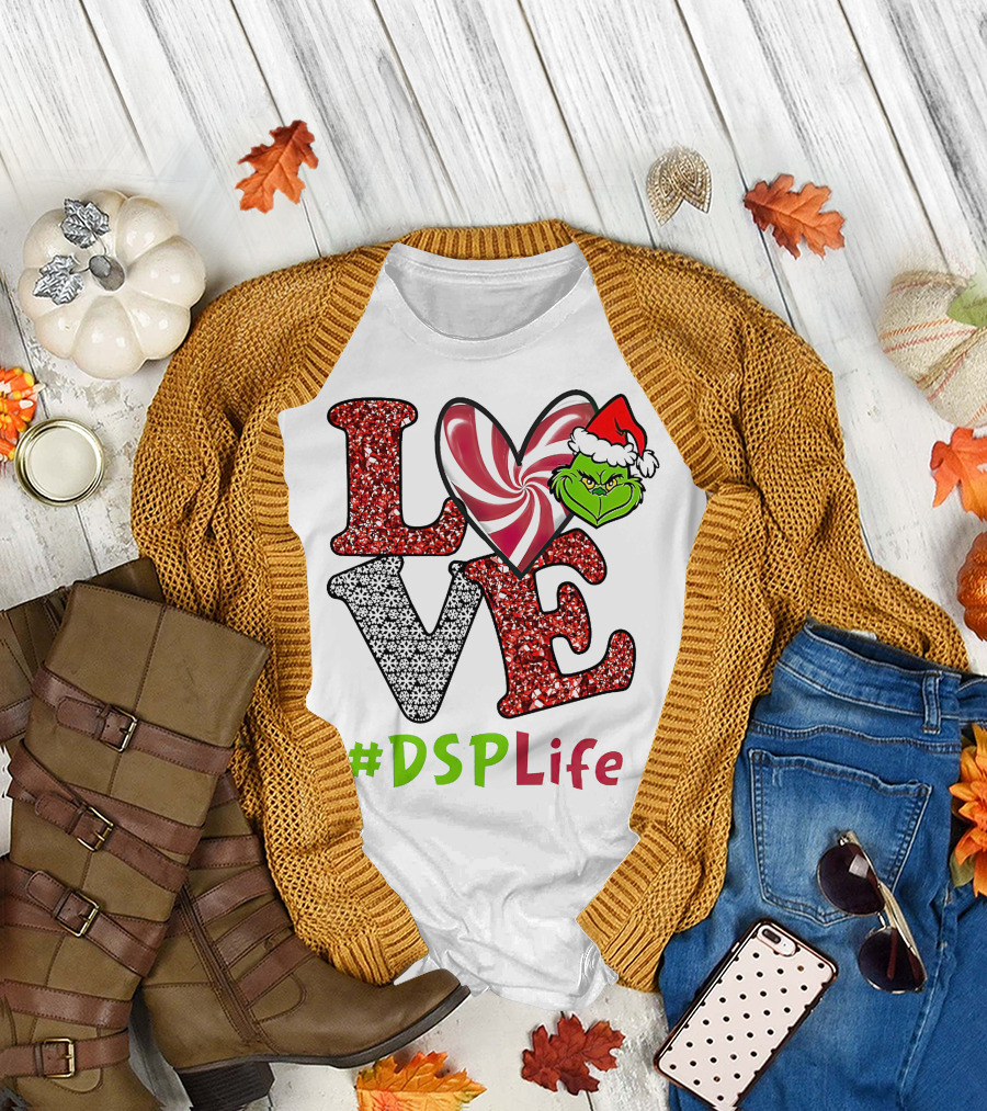 LOVE Grinch Heart #DSPLife T-Shirt