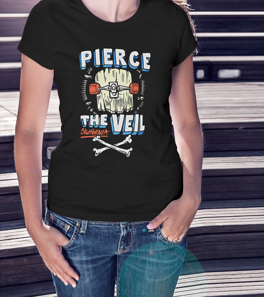 Pierce The Veil California Skateboard Bones T-Shirt