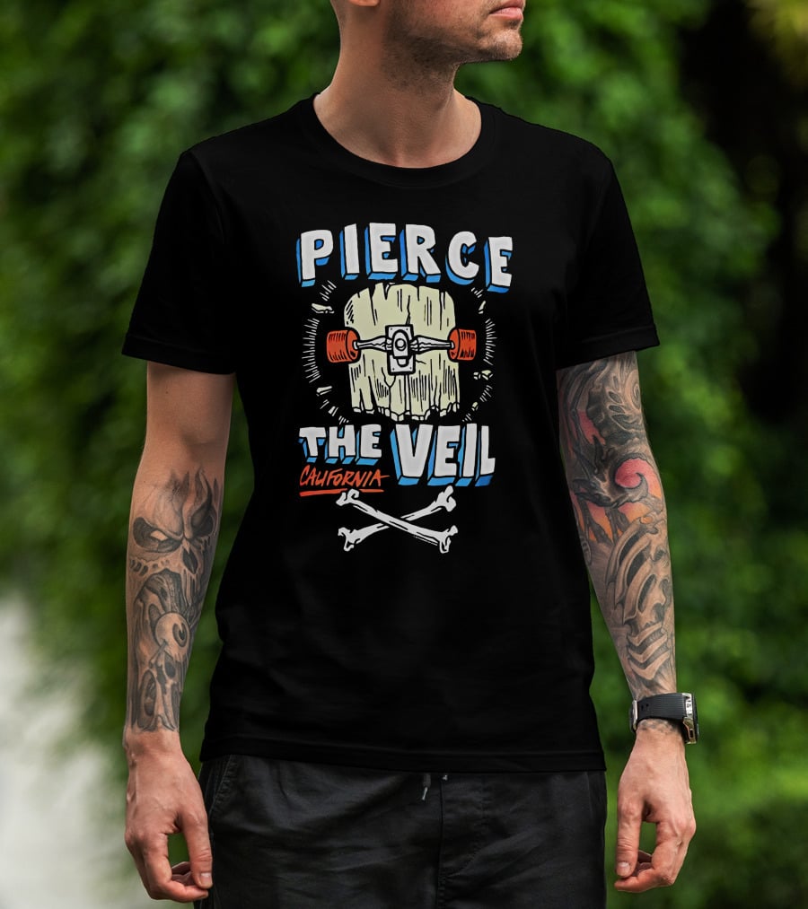 Pierce The Veil California Skateboard Bones T-Shirt