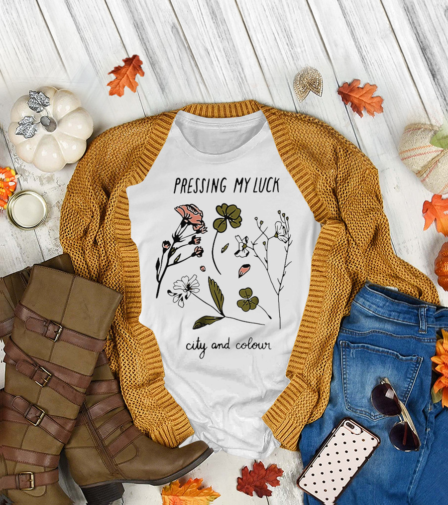 Pressing My Luck City And Colour Floral T-Shirt