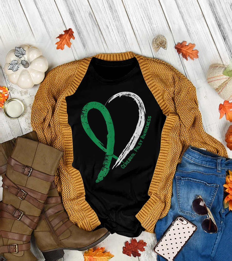 Cerebral Palsy Awareness Heart T-Shirt