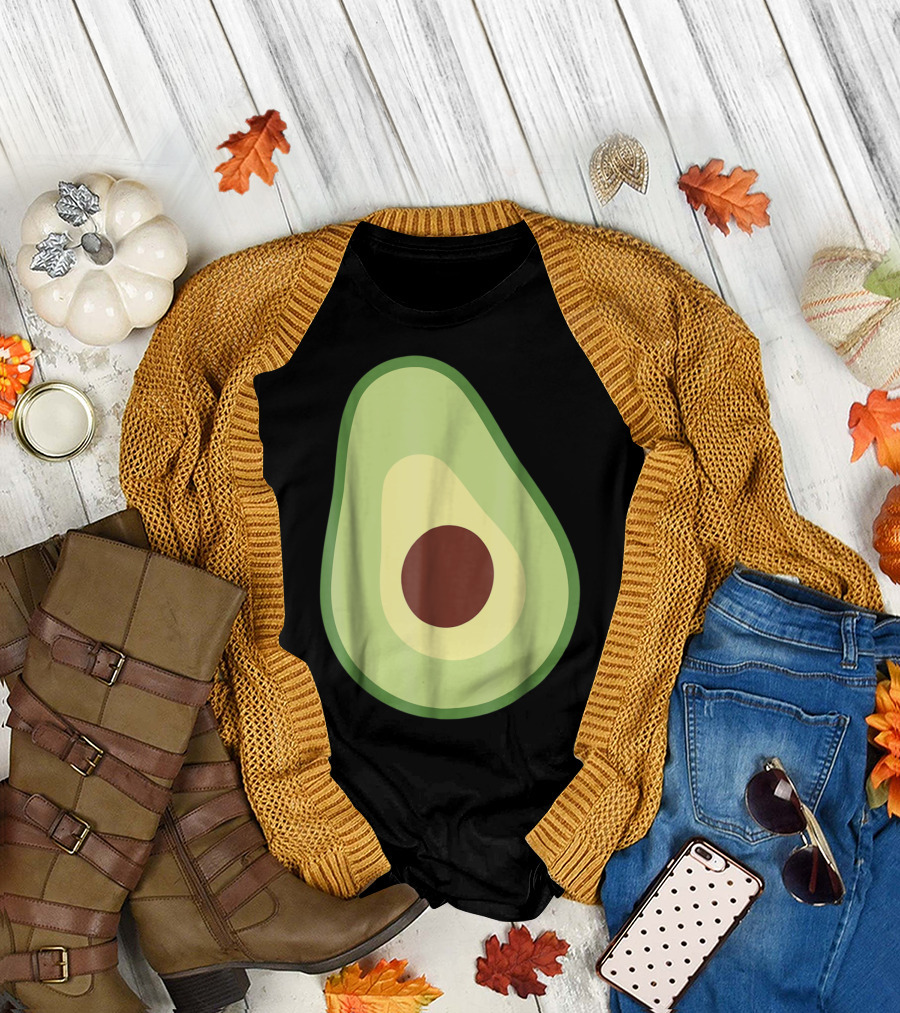 Avocado Aesthetic Slice T-Shirt