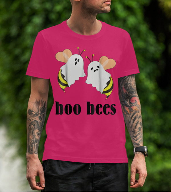 Boo Bees Couples Halloween Humor Costume Ghost Bee T-Shirt